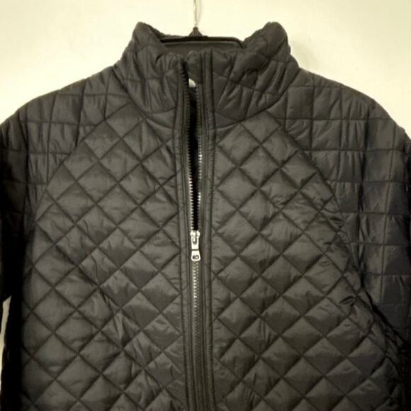 WE by Living In Yellow Black Quilted Puffer Jacket Size Medium NWOT - Picture 4 of 10